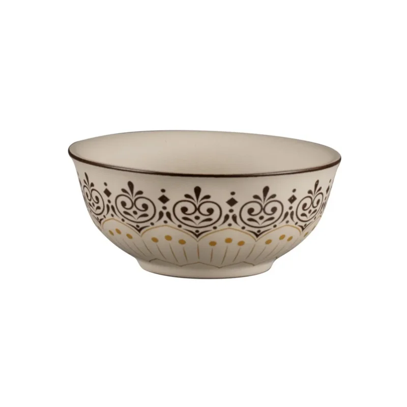 Bol rond Argila Décor Cartagena porcelaine Ø 10,5 cm Earth Rak Prix Bas