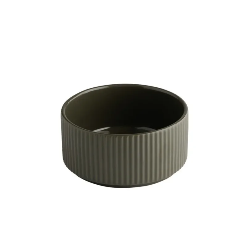 Coupelle rond marron porcelaine Ø 12,5 cm The Grid Aps Vente Directe