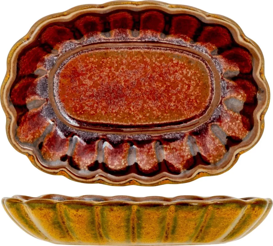 Commande En Gros Coupelle ovale jaune porcelaine Elements Mustard Proof