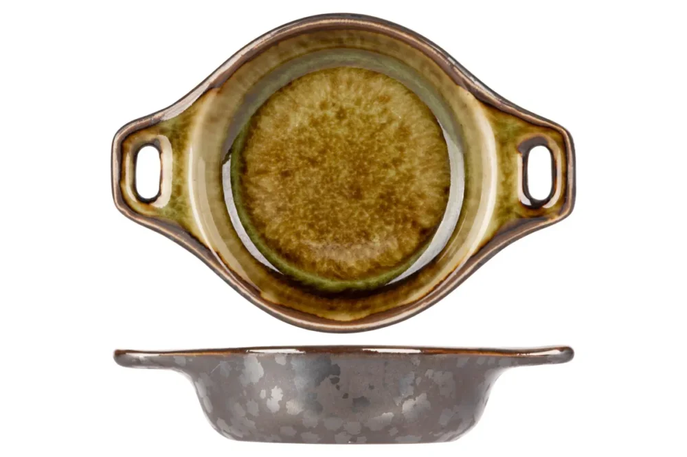 Coupelle cocotte argent porcelaine Ø 10 cm Elements Mineral Proof Offre Spéciale