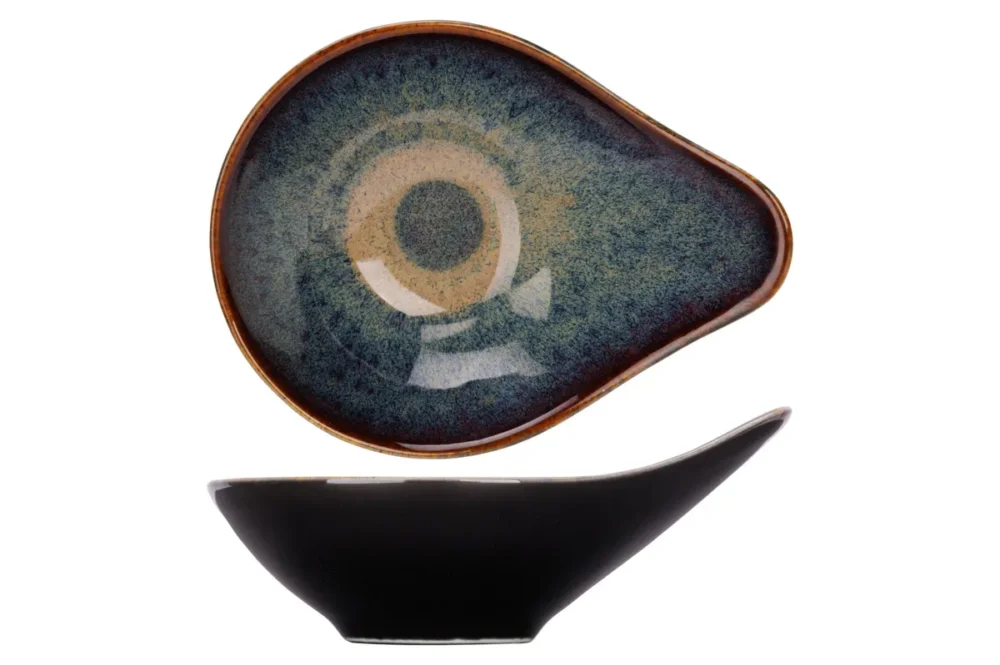 Retour Gratuit Coupelle organique noir porcelaine 11 cm Bogota Proof