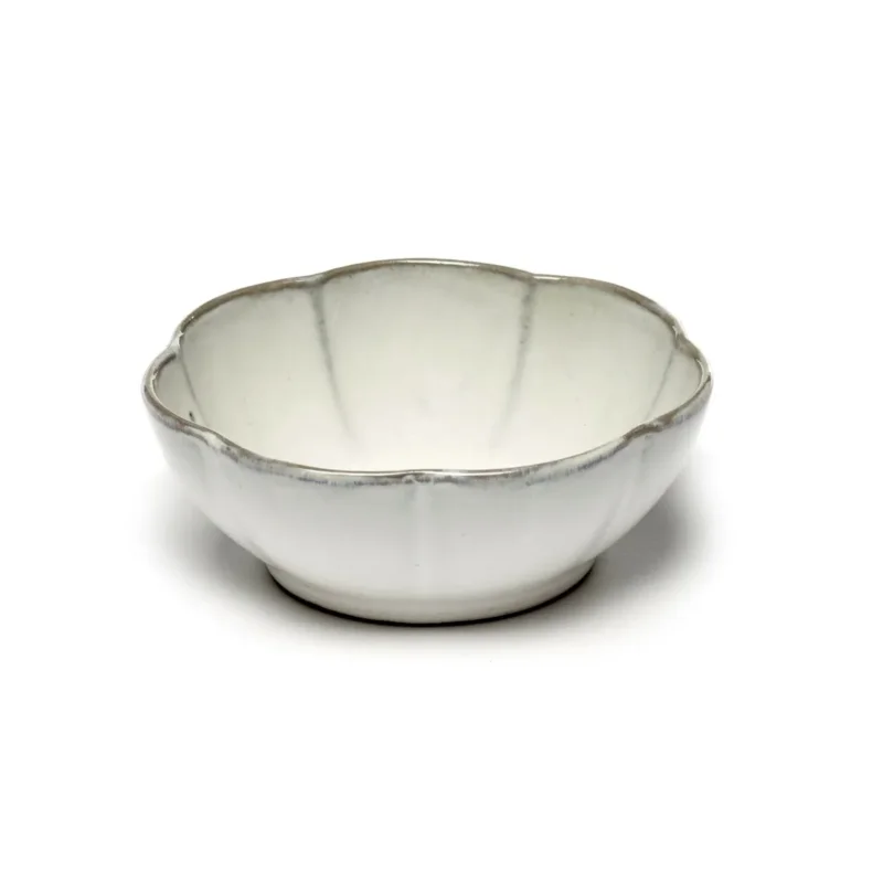 Livraison Gratuite Bol rond blanc grès émaillé Ø 13 cm Inku Serax