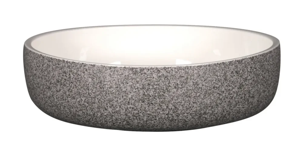 Nouvelle Collection Bol rond gris porcelaine vitrifiée Ø 20 cm Rakstone Ease Rak