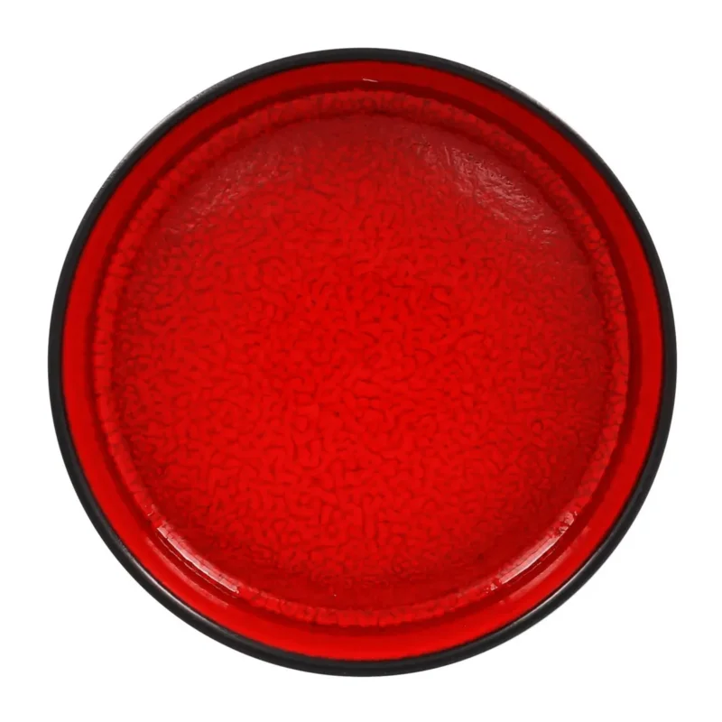 Prix Réduit Bol rond rouge porcelaine vitrifiée Ø 14 cm Fire Rak