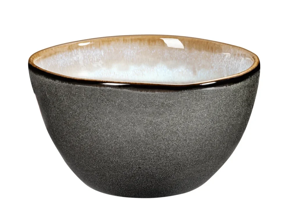 Bol rond bleu grès émaillé 60 cl Ø 13,8 cm Shadow Medard De Noblat Remise