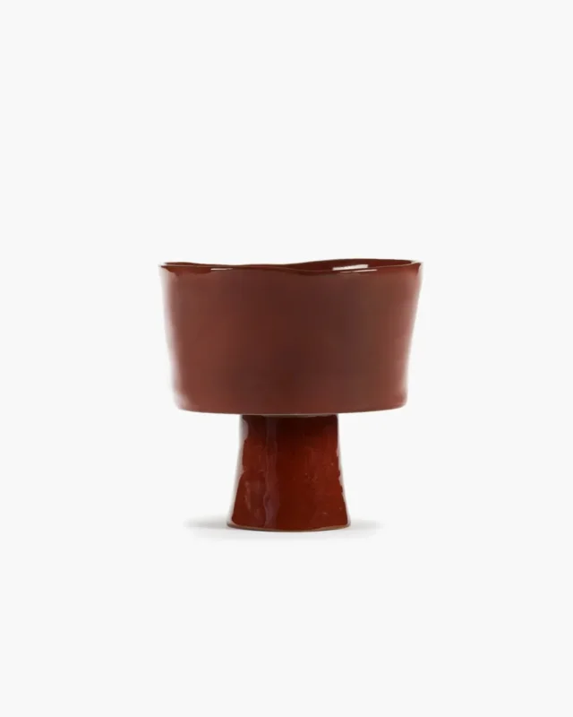 Haute Qualité Bol de présentation rond Venetian red grès émaillé Ø 18 cm La Mère Serax