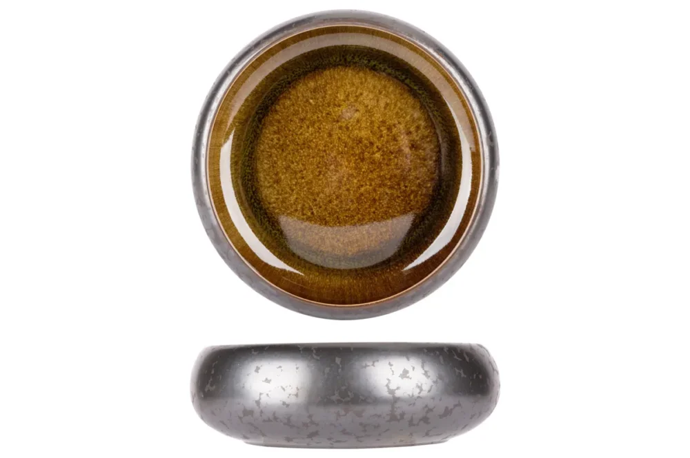 Bowl rond argent porcelaine Ø 17 cm Elements Mineral Proof Prix Bas