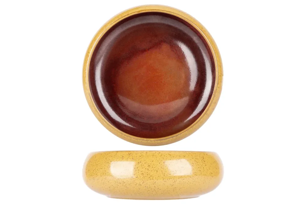 Bowl rond jaune porcelaine Ø 17 cm Elements Mustard Proof Promotion Saisonnière