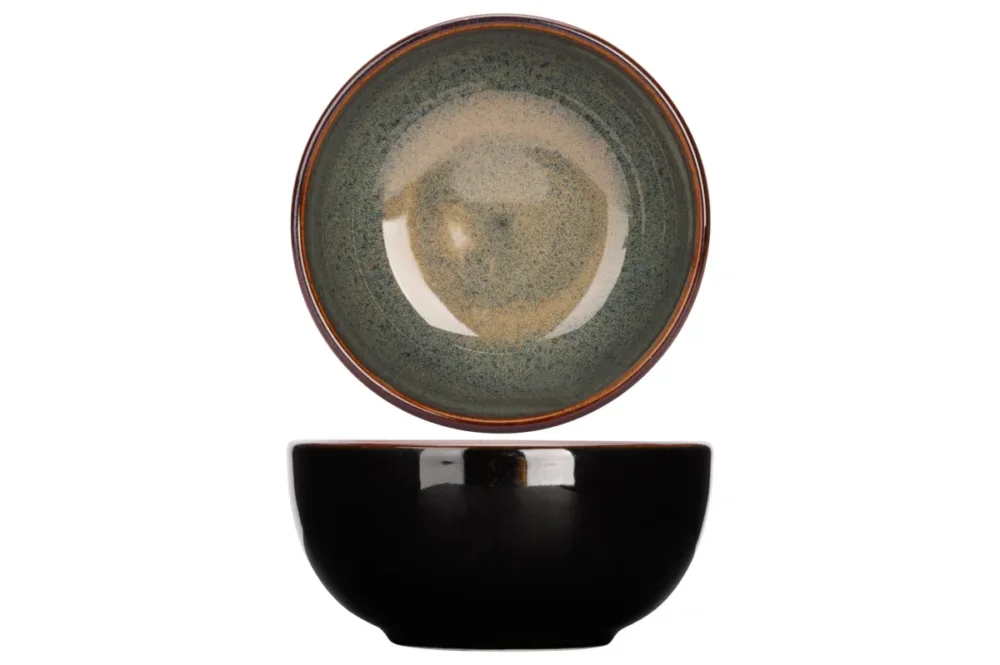 Prix Choc Bol rond noir porcelaine Ø 12 cm Bogota Proof