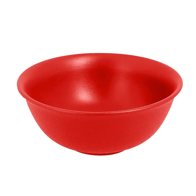 Prix Bas Bol rond rouge porcelaine vitrifiée Ø 16 cm Neo Fusion Rak