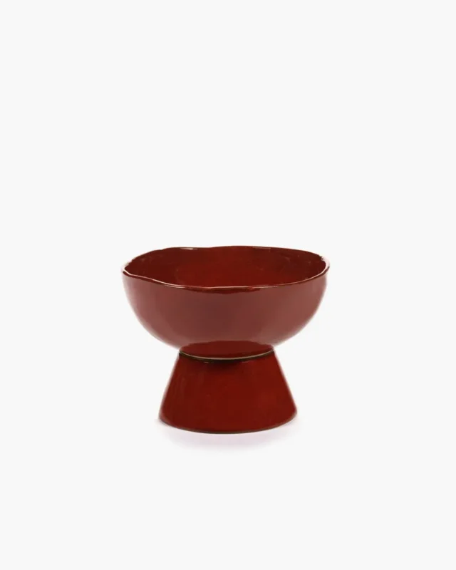 Bol de présentation rond Venetian red grès émaillé Ø 20,5 cm La Mère Serax Usine Directe