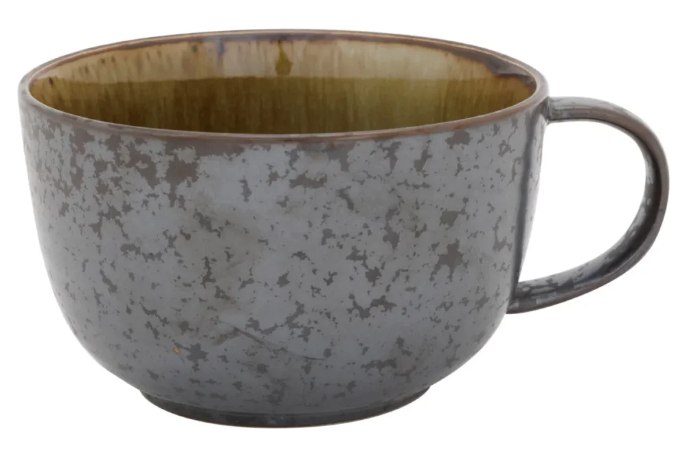 Bol à soupe argent porcelaine Ø 13 cm Elements Mineral Proof Haute Qualité