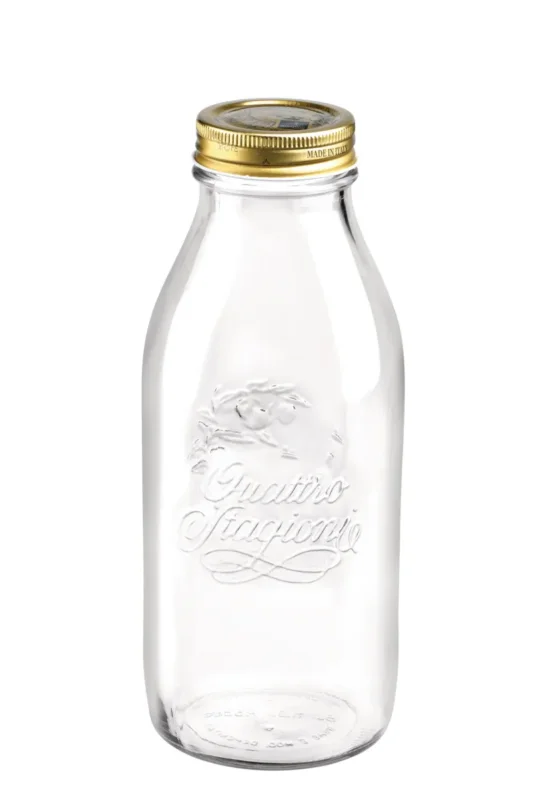 Bouteille avec bouchon verre 100 cl Quattro Stagioni Bormioli Rocco Acheter En Ligne