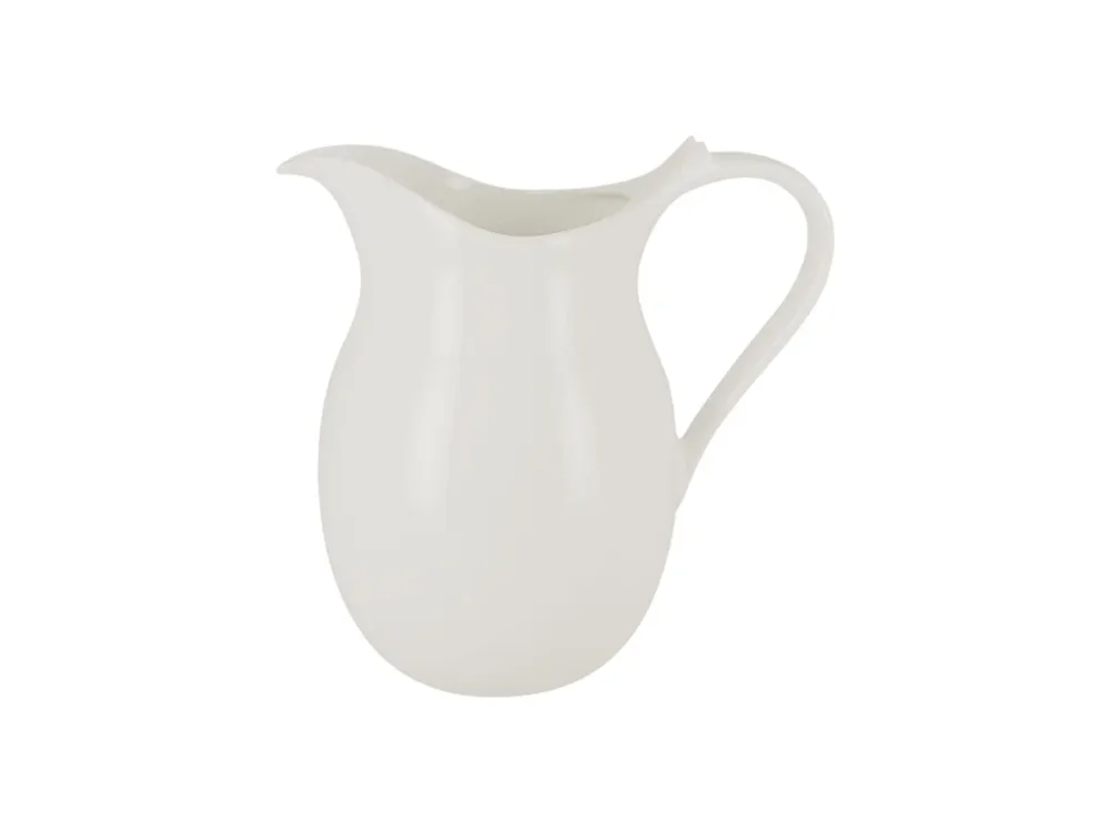 Usine Directe Pichet rond ivoire porcelaine vitrifiée 100 cl Anna Rak
