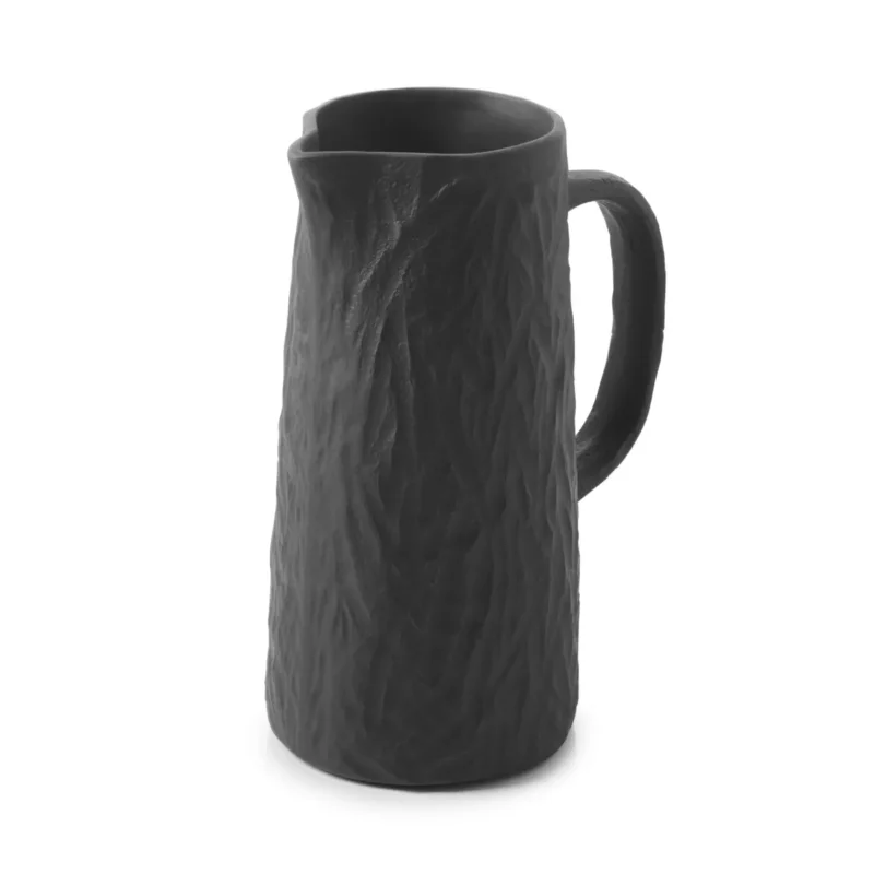 Pichet irrégulier Noir brut porcelaine culinaire 1,2 L Yli Revol Prix Choc