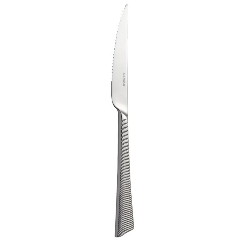 Couteau à steak monobloc cranté 23,5 cm Wave Cisele Pro.mundi Promotion