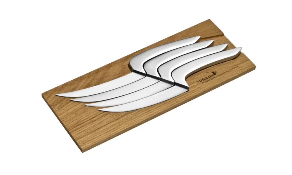 Coffret de 4 couteaux inox 26,1x10,4x1,7 cm Meeting Deglon Nouvelle Collection
