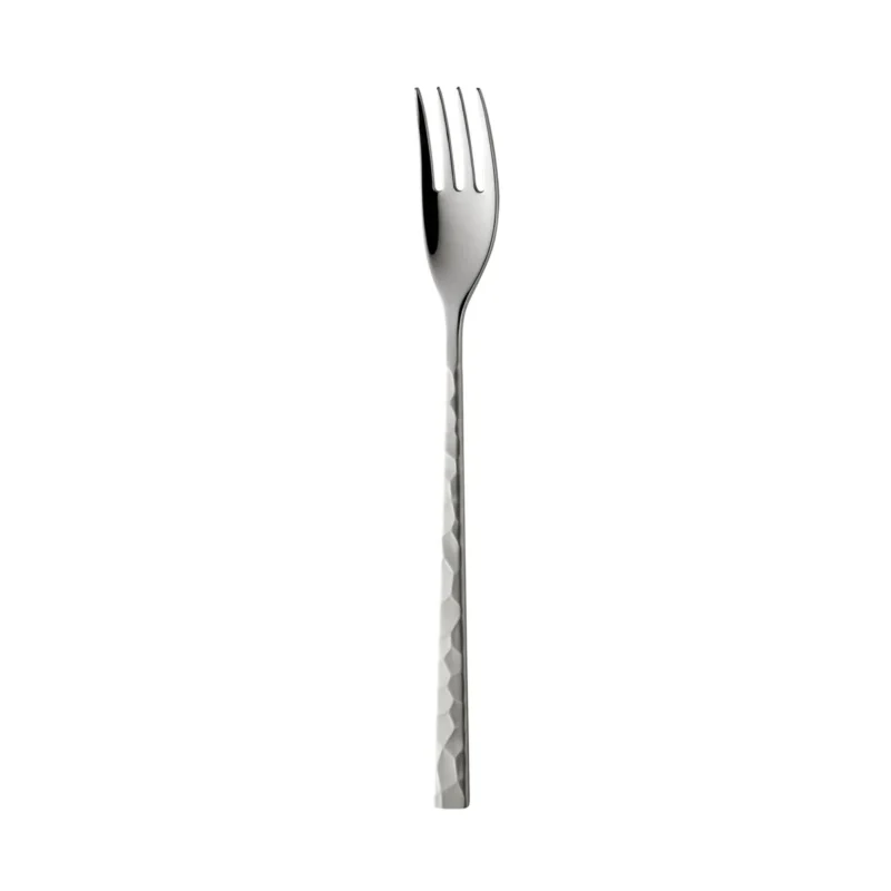 Prix Choc Fourchette à dessert inox 18/10 19 cm Fuse Martele Degrenne