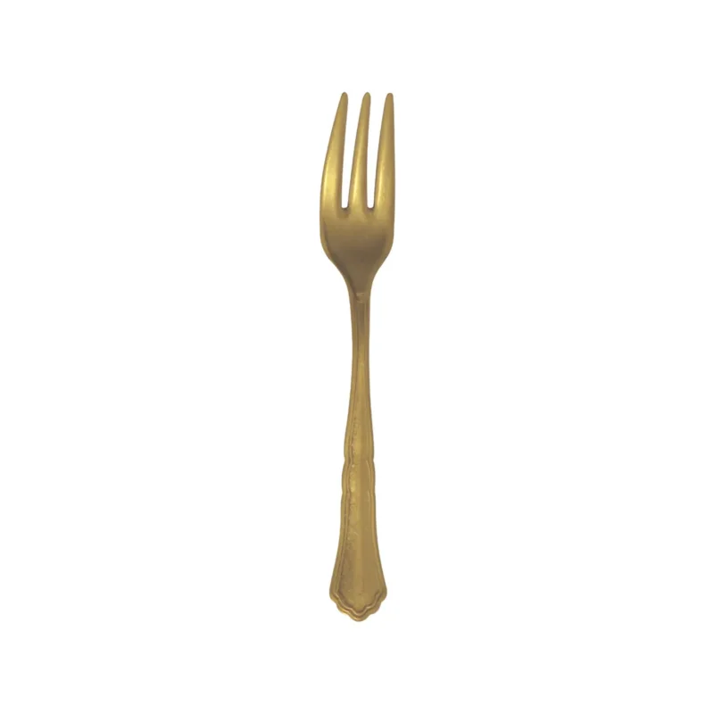 Fourchette à gâteau or inox 18/10 14,8 cm Settecento Pintinox Commander Vite