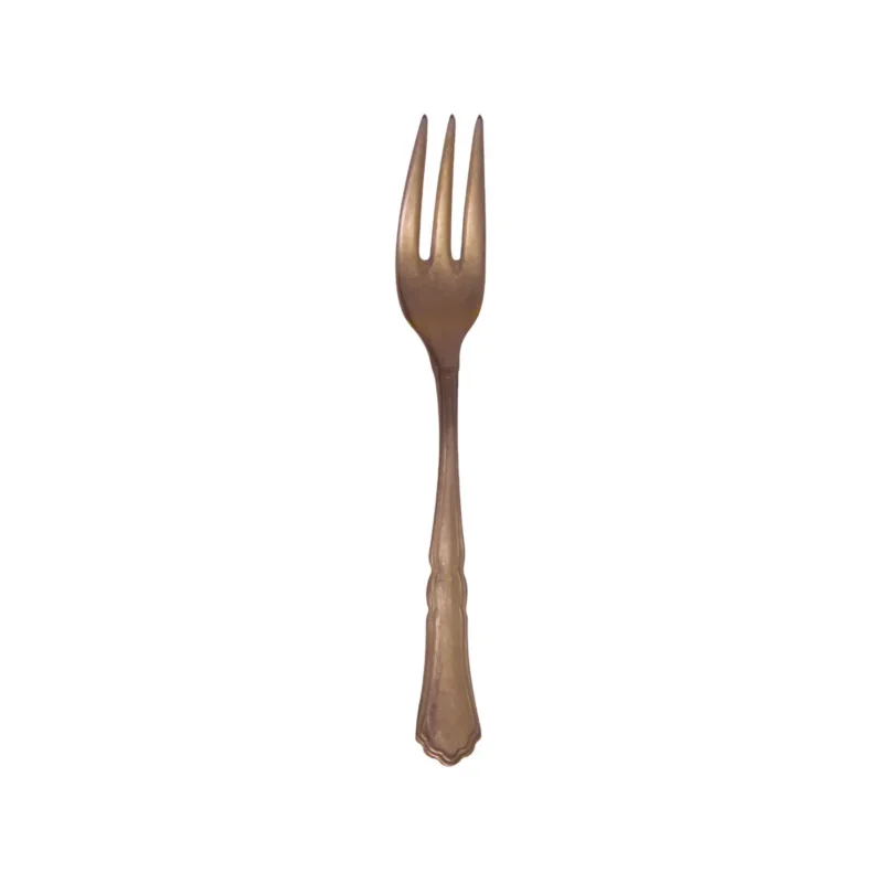 Bon Marché Fourchette à gâteau bronze inox 18/10 14,8 cm Settecento Pintinox