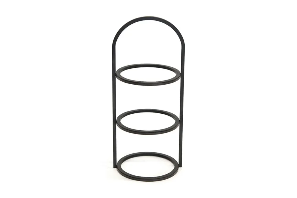 Nouvel Arrivage Rehausseur acier noir Ø 21,8 cm 24,2x21x55,3 cm Tilt Craster