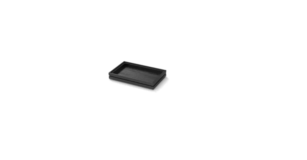 Caisse bois noir 26,5x16,3x4 cm Flow Craster Certifié