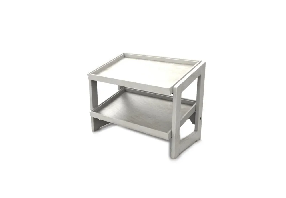 Solde étagère bois blanc 57,4x32,3x44,1 cm Flow Craster