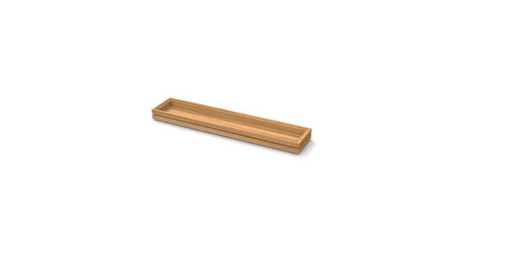 Offre Limitée Caisse chêne 53x10,8x4 cm Flow Craster