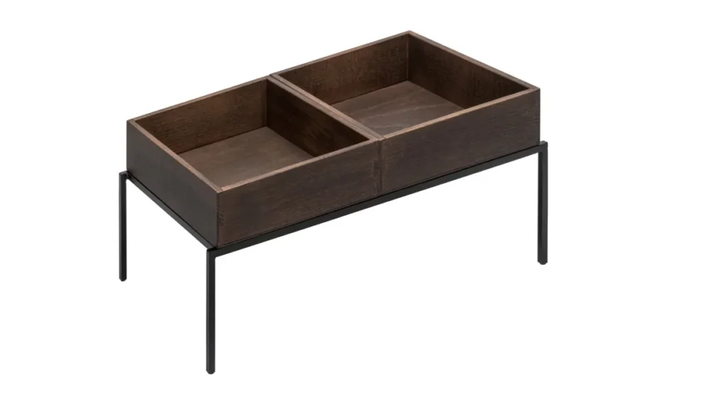 Bon Plan Présentoir GN1/1 bois 55,5x32,5x23,5 cm Dolomiti Zepe
