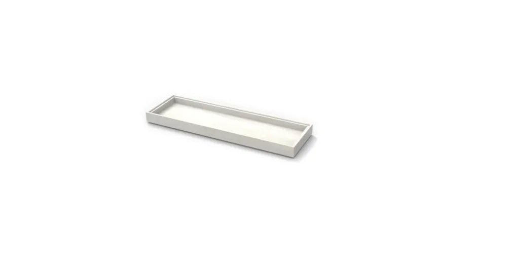 Caisse bois blanc 53x16,3x4 cm Flow Craster Nouvel Arrivage