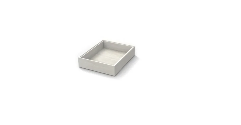 Offre Exclusive Caisse bois blanc 32,5x26,5x7,5 cm Flow Craster