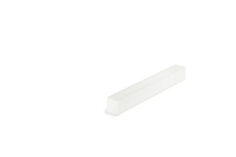Barrette de dégustation rectangulaire blanc résine Nacryl® 32,5 cm Mealplak Promotion Saisonnière