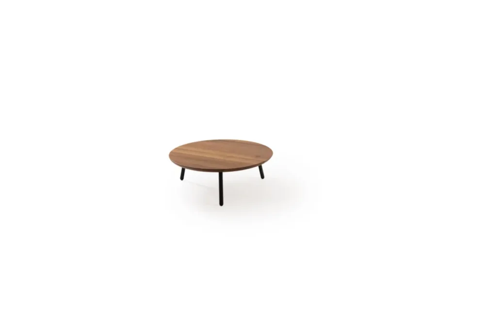 Plateau avec pieds noyer Ø 40 cm 14 cm Alto Craster Produit De Marque