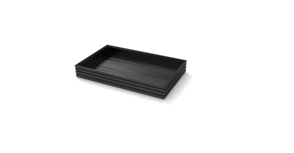 Caisse bois noir 53x32,5x7,5 cm Flow Craster Jusqu’à Épuisement Des Stocks