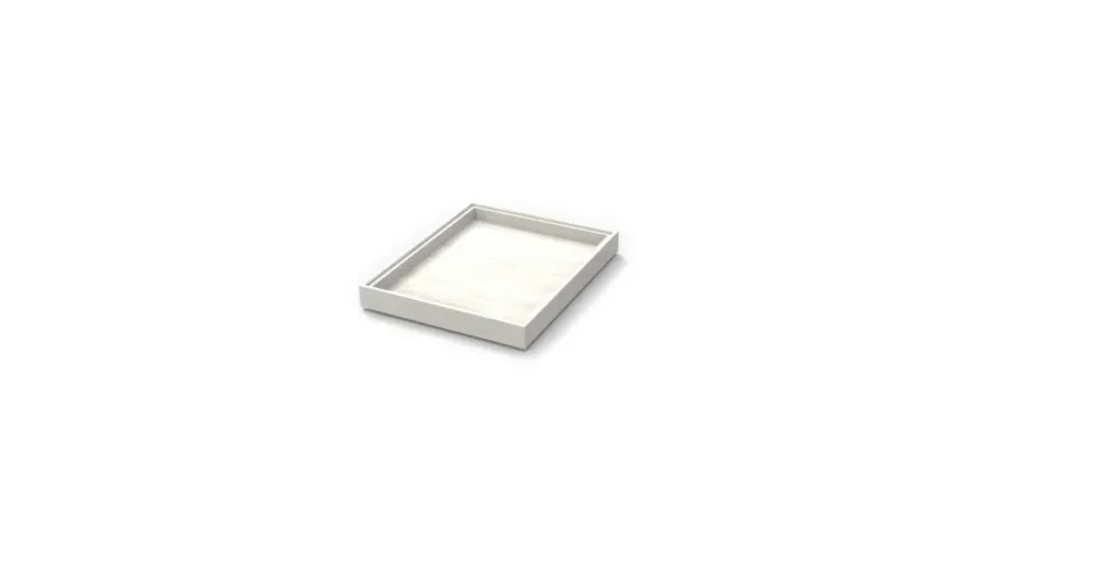 Offre Exclusive Caisse bois blanc 32,5x26,5x4 cm Flow Craster