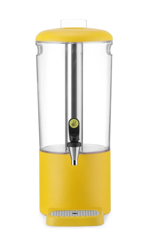 Fontaine à jus de fruit ABS jaune 31,8x21,6x53,2 cm 8 L Uniq Hendi Nouvelle Collection
