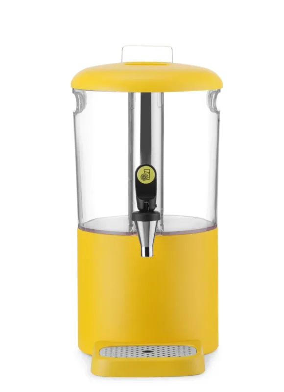 Remise Fontaine à jus de fruit ABS jaune 32x2x43 cm 4 L Uniq Hendi