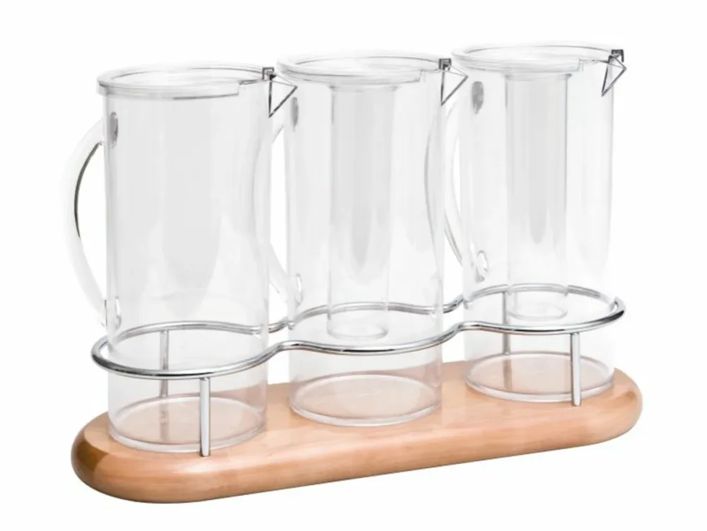 Présentoir à céréales 3 X 2,8 L bois 48 cm Legno Zepe Offre Limitée