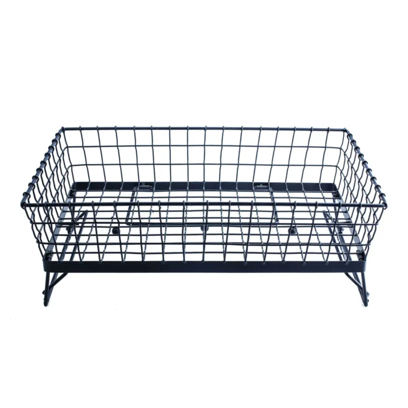 Panier rectangulaire noir acier 52 cm Grand Master Tablecraft Solde