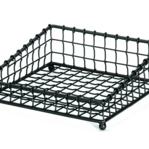 Dernier Modèle Panier carré noir acier 30,5 cm Grand Master Tablecraft
