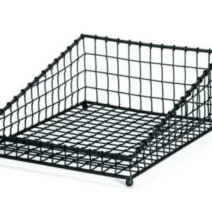 Panier rectangulaire noir acier 49,5 cm Grand Master Tablecraft Commander Maintenant
