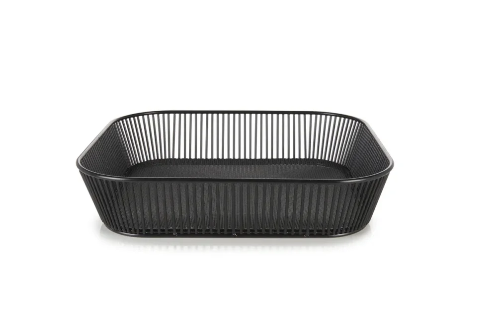 Corbeille acier noir 35,5x32,5x8 cm Revol Affaire À Saisir