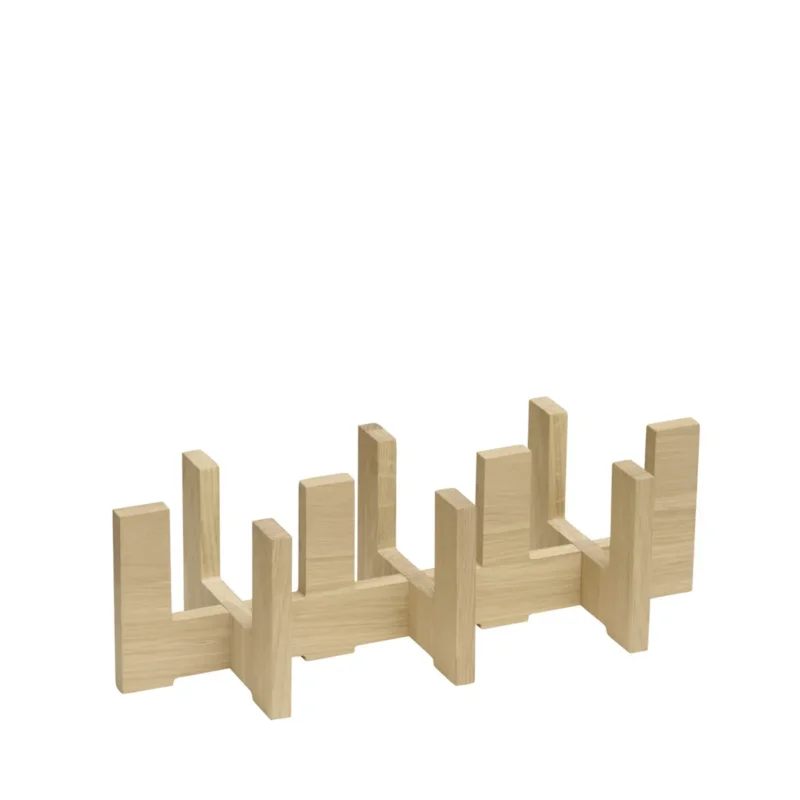 Socle pour 3 carafes chêne 41x16x12 cm Valo Aps Haute Qualité