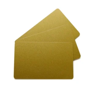 Carte PVC rectangulaire or 86x54 mm Edikio (100 pièces) Offre Du Jour