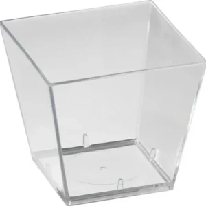 Verrine carré transparent 4,7x4,7x4,5 cm 6 cl Duni (100 pièces) Commande En Gros