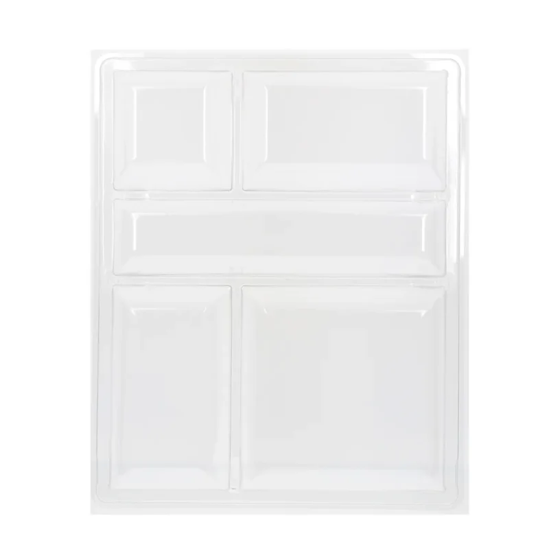 Prix Bas Couvercle pour plateau-repas rectangulaire transparent plastique 32,5x26,5x4,6 cm Oxstal Pro.mundi (100 pièces)