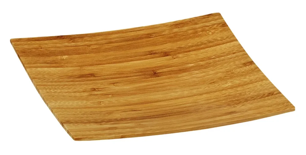 Bon Marché Assiette buffet bambou Naturel 20x20 cm Oxstal Earth Essentials (20 pièces)