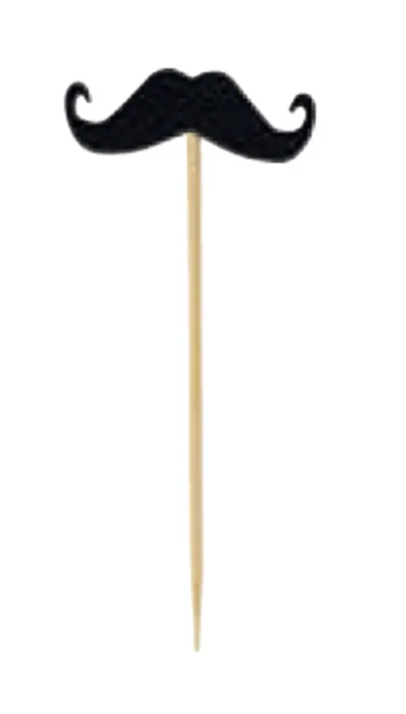 Pic moustache noir 7 cm Oxstal Earth Essentials (2000 pièces) Solde