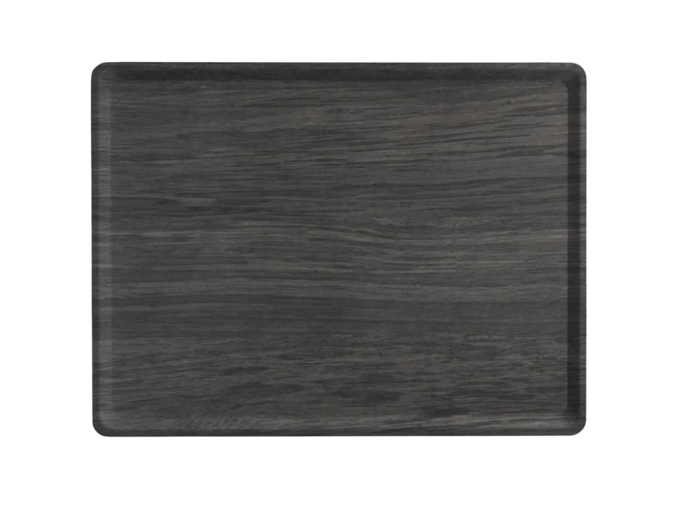 Plateau bois Cèdre foncé 37x28 cm Slim Platex Usine Directe