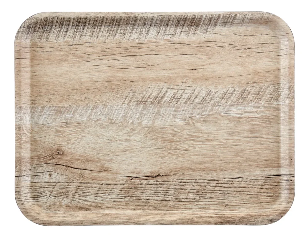 Nouveauté Plateau bois compresse marron 24x35 cm Madeira Cambro